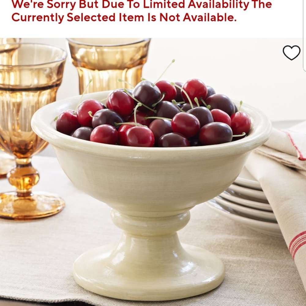 Pottery Barn Summer Cherry Vase Filler